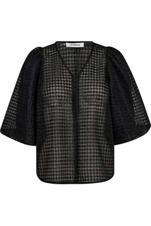Co`Couture Dames, Blouses & Shirts, Zwart, Maat: S