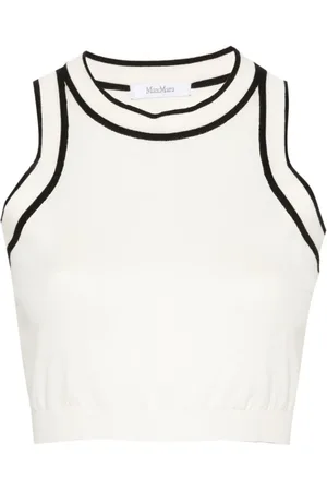 Max Mara Dames, Tops, Wit, Maat: M