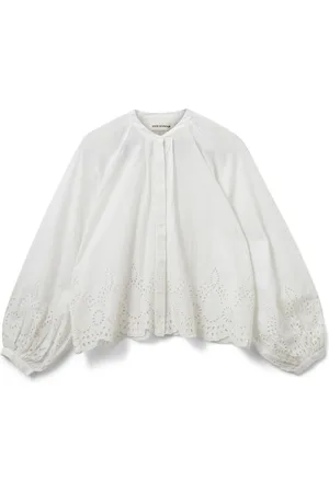 Sofie Schnoor Dames, Blouses & Shirts, Wit, Maat: L Katoen
