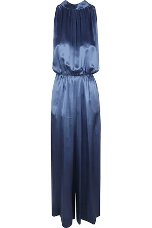 Crida Milano Dames, Jumpsuits & Playsuits, Blauw, Maat: L/Xl Zijde