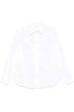 P.A.R.O.S.H. Dames, Blouses & Shirts, Wit, Maat: L Katoen