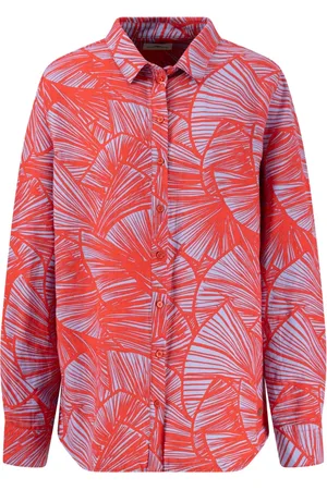 Fynch-Hatton Dames, Blouses & Shirts, Veelkleurig, Maat: S Linnen