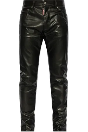 Dsquared2 Heren, Broeken, Zwart, Maat: M Leer
