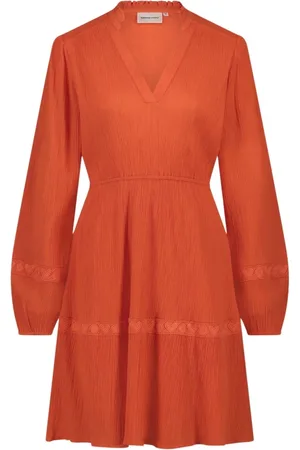 Fabienne Chapot Dames, Jurken, Oranje, Maat: XS Katoen