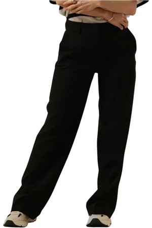 SELECTED Dames, Broeken, Zwart, Maat: XS Viscose