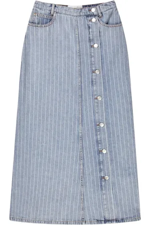 Munthe Dames, Rokken, Blauw, Maat: S Denim