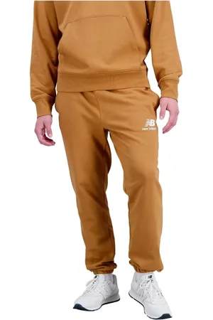 New Balance Heren, Broeken, Oranje, Maat: L Katoen