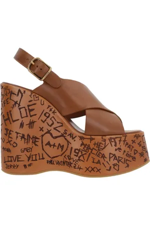 Chloé Dames, Schoenen, Bruin, Maat: 37 EU Leer