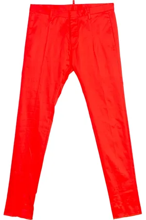 Dsquared2 Heren, Broeken, Oranje, Maat: S Katoen