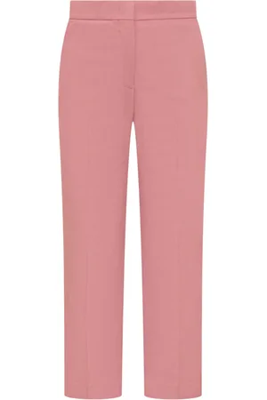 Msgm Dames, Broeken, Roze, Maat: M Viscose