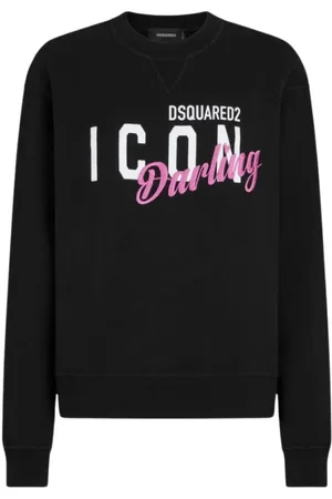 Dsquared2 Dames, Sweatshirts & Hoodies, Zwart, Maat: XS Katoen