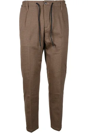 D.A. Daniele Alessandrini Heren, Broeken, Bruin, Maat: XL Viscose