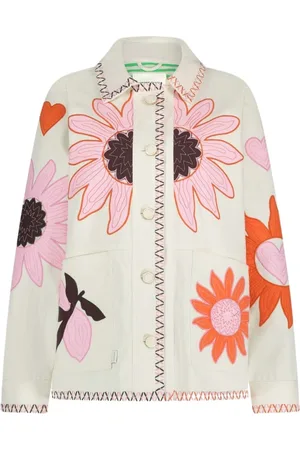 Fabienne Chapot Dames, Jassen, Wit, Maat: XL Katoen