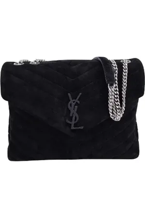 Saint Laurent Dames, Pre-owned, Zwart, Maat: ONE Size Suède