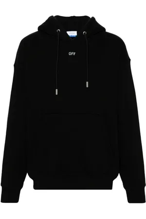 OFF-WHITE Heren, Sweatshirts & Hoodies, Zwart, Maat: XL Katoen