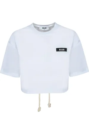 Msgm Dames, Tops, Wit, Maat: XS Katoen