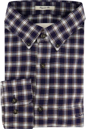 GANT Heren, Overhemden, Blauw, Maat: XL Katoen