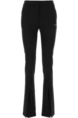 OFF-WHITE Dames, Broeken, Zwart, Maat: 2XS Poliester