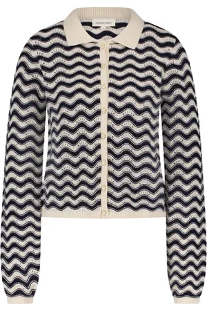 Fabienne Chapot Dames, Truien, Blauw, Maat: 2XL Katoen