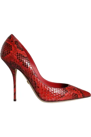 Dolce & Gabbana Dames, Schoenen, Rood, Maat: 36 1/2 EU Leer