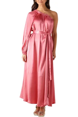 Greek Archaic Kori Dames, Jurken, Roze, Maat: XS Denim