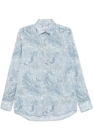 Etro Heren, Overhemden, Blauw, Maat: XL Katoen