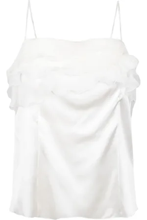 ERMANNO SCERVINO Dames, Tops, Wit, Maat: S Polyamide