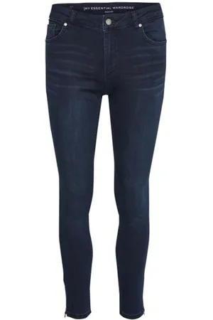 My Essential Wardrobe Dames, Jeans, Blauw, Maat: W32 Katoen