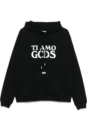 GCDS Heren, Sweatshirts & Hoodies, Zwart, Maat: M
