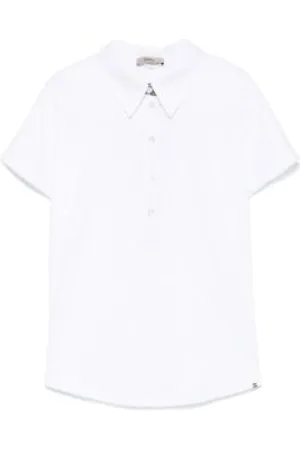 HERNO Dames, Tops, Wit, Maat: L Katoen