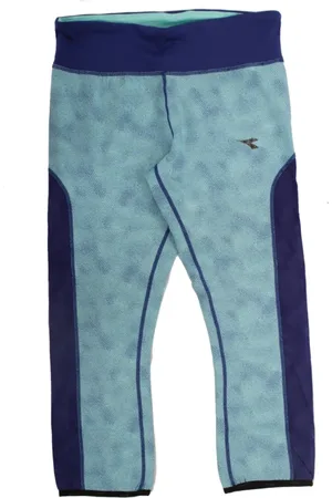 Diadora Dames, Broeken, Blauw, Maat: L Poliester