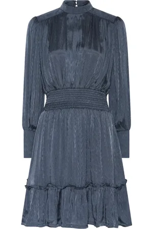 Bruuns Bazaar Dames, Jurken, Blauw, Maat: M Katoen