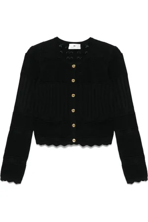 Elisabetta Franchi Dames, Truien, Zwart, Maat: M Viscose