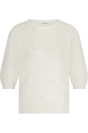 Fabienne Chapot Dames, Truien, Wit, Maat: M Viscose