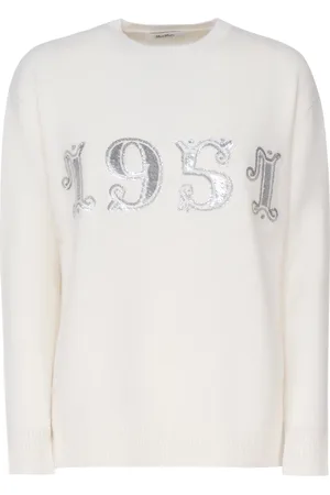 Max Mara Dames, Truien, Wit, Maat: S Wol