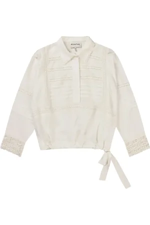 Munthe Dames, Blouses & Shirts, Wit, Maat: XL Katoen
