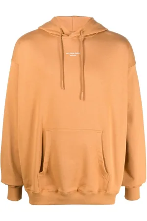 Drôle de Monsieur Heren, Sweatshirts & Hoodies, Oranje, Maat: L Katoen