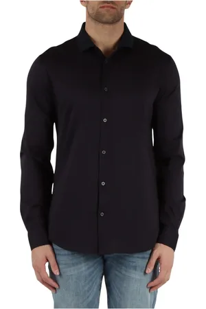 Armani Exchange Heren, Overhemden, Blauw, Maat: L Katoen