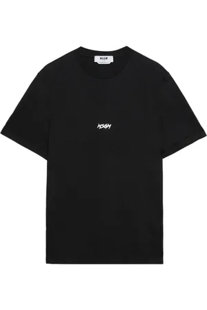 Msgm Heren, Tops, Zwart, Maat: S Katoen