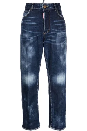 Dsquared2 Dames, Jeans, Blauw, Maat: 2XS Katoen
