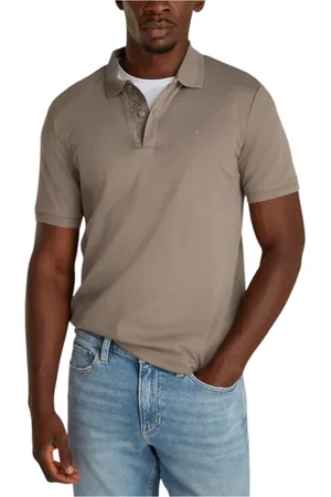 Calvin Klein Heren, Tops, Bruin, Maat: S Katoen