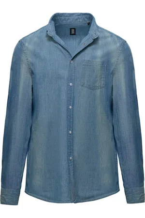 Bomboogie Heren, Overhemden, Blauw, Maat: 2XL Katoen