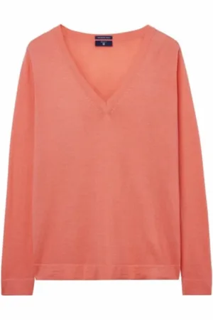 GANT Dames, Truien, Oranje, Maat: L Wol