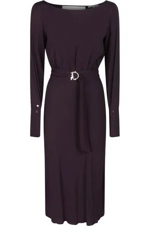 Patrizia Pepe Dames, Jurken, Paars, Maat: S Viscose