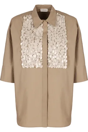 P.A.R.O.S.H. Dames, Blouses & Shirts, , Maat: S Katoen