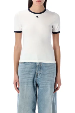Courrèges Dames, Tops, Wit, Maat: XS Katoen