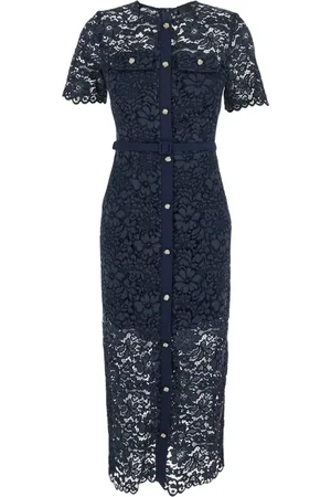 Plaîn Units Dames, Jurken, Blauw, Maat: 2XS Katoen