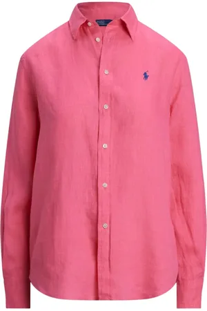 Ralph Lauren Dames, Blouses & Shirts, Roze, Maat: XS Linnen