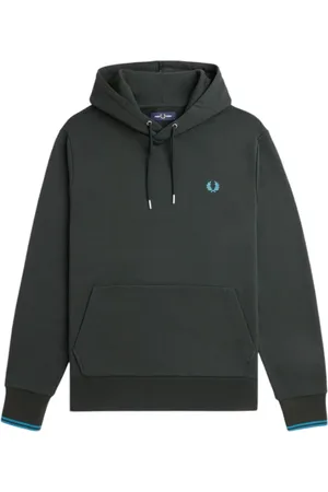 Fred Perry Heren, Sweatshirts & Hoodies, Groen, Maat: XL Katoen