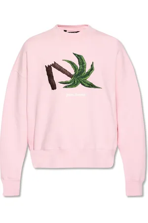 Palm Angels Heren, Sweatshirts & Hoodies, Roze, Maat: M Katoen
